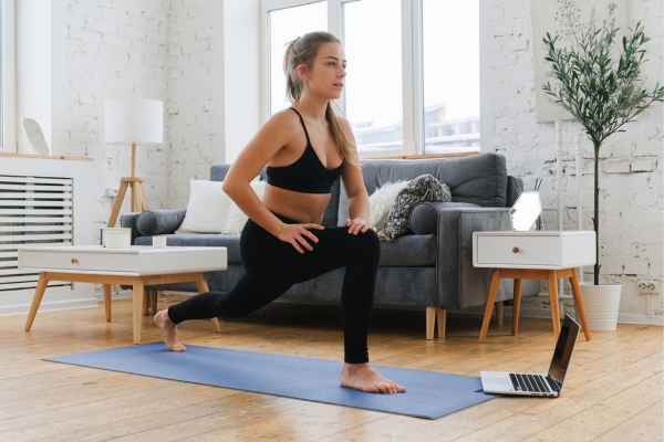 Woman exercising confidently after femiwand treatment Kingswinford