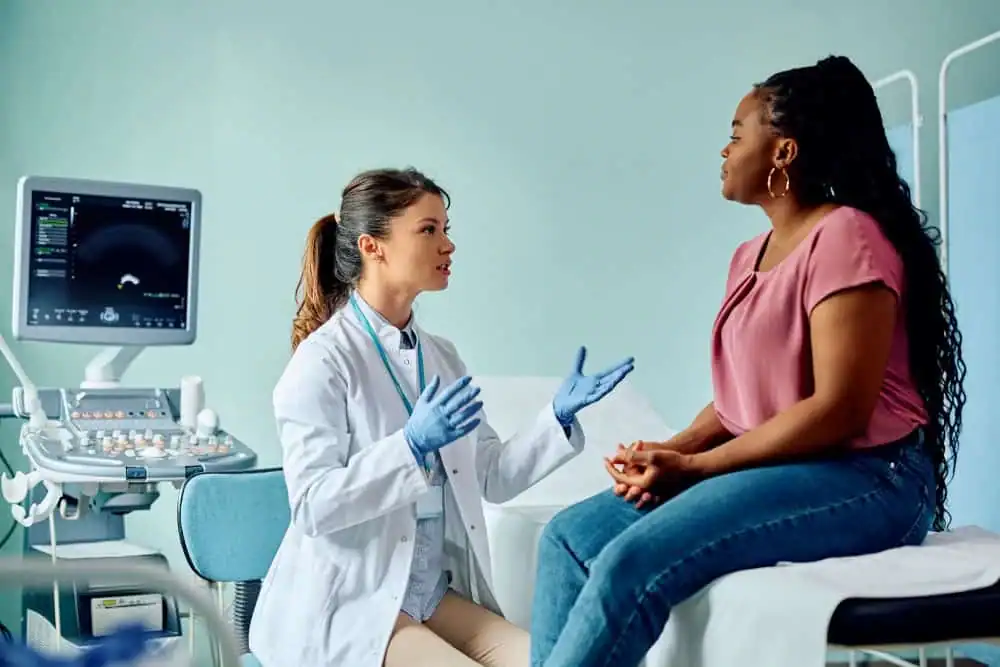 Rejuvenating Intimacy: Exploring Surgical Solutions for Vaginal Laxity 1 Woman have consultation about vaginal laxity Kingswinford