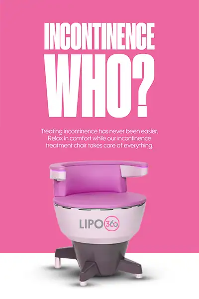 LIPO360 EMS Chair Can Help with Urinary Incontinence 2 Image of a urinary incontinence treatment seat Kingswinford